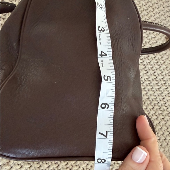 J.Crew Brown Leather Satchel Tassel Handbag Top Handle EUC - Picture 7 of 8